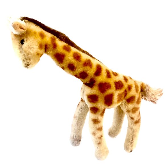Vintage Steiff Giraffe Mohair Plush 11" Missing Button & Tag - Picture 12 of 13